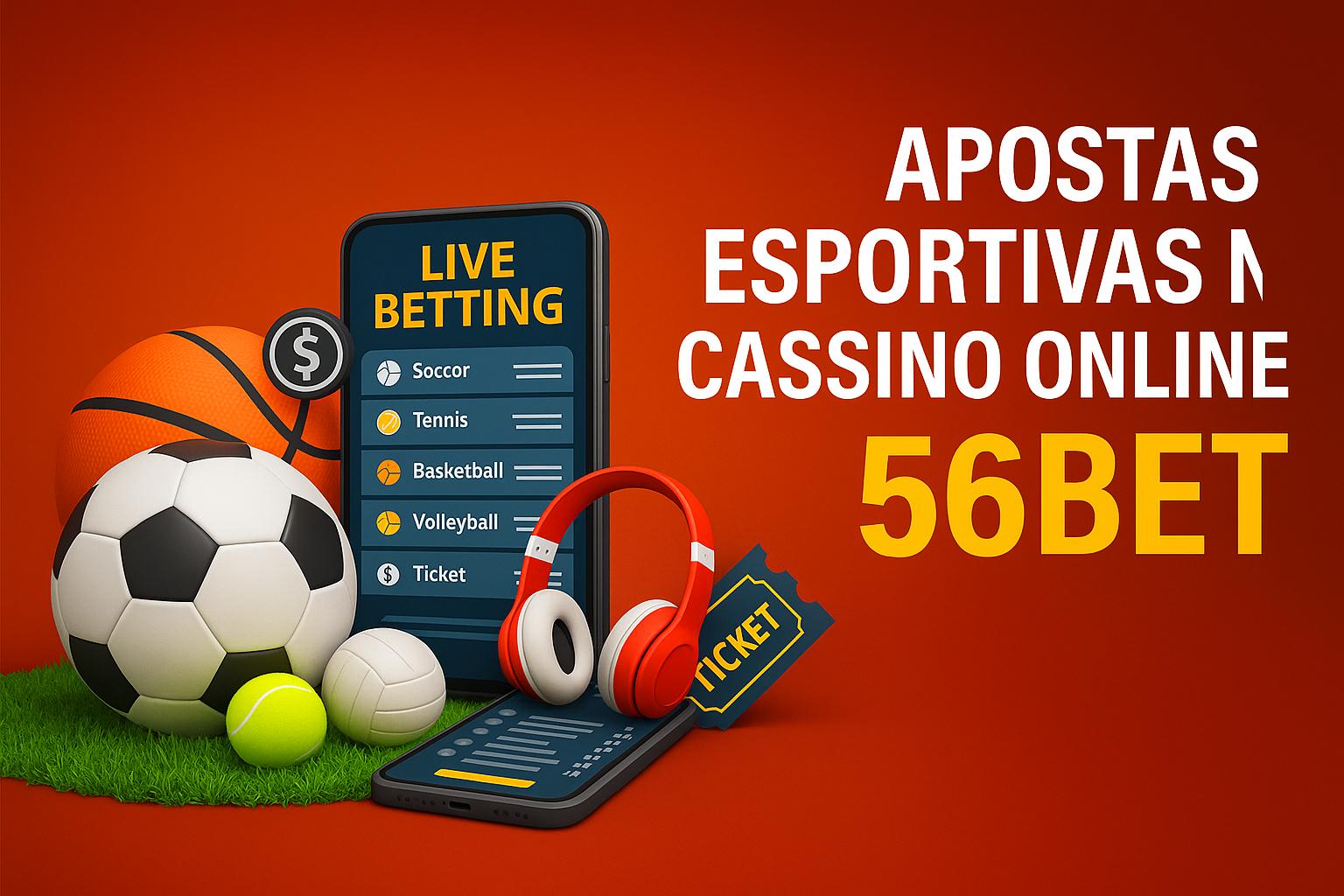 Apostas esportivas no cassino online 56BET  